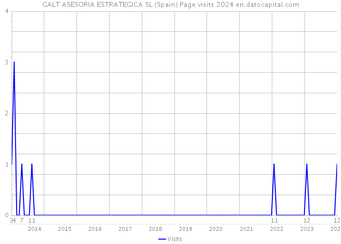 GALT ASESORIA ESTRATEGICA SL (Spain) Page visits 2024 