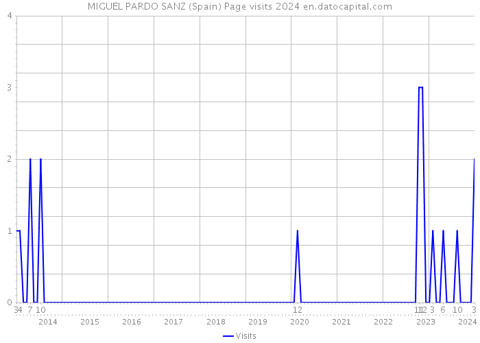 MIGUEL PARDO SANZ (Spain) Page visits 2024 