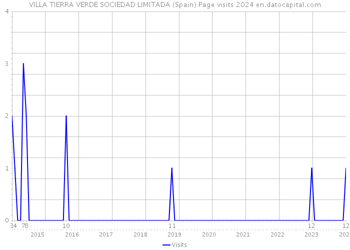 VILLA TIERRA VERDE SOCIEDAD LIMITADA (Spain) Page visits 2024 