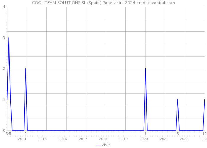 COOL TEAM SOLUTIONS SL (Spain) Page visits 2024 