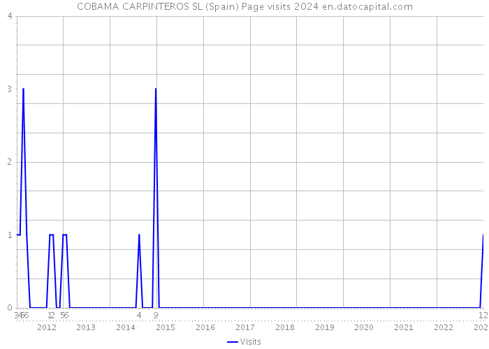 COBAMA CARPINTEROS SL (Spain) Page visits 2024 