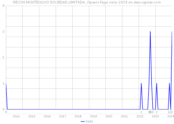 RECON MONTEOLIVO SOCIEDAD LIMITADA. (Spain) Page visits 2024 