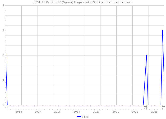 JOSE GOMEZ RUZ (Spain) Page visits 2024 