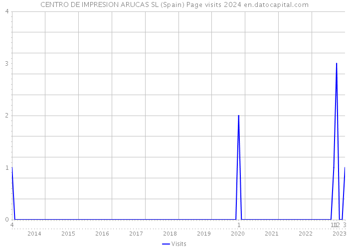 CENTRO DE IMPRESION ARUCAS SL (Spain) Page visits 2024 
