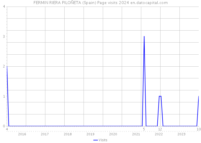 FERMIN RIERA PILOÑETA (Spain) Page visits 2024 