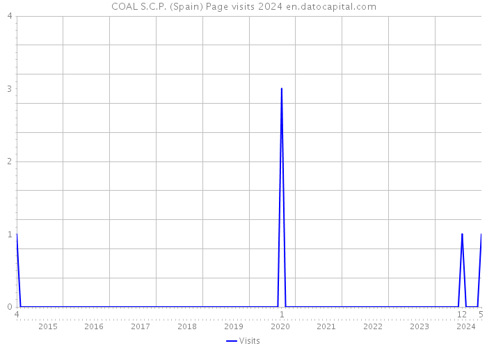 COAL S.C.P. (Spain) Page visits 2024 