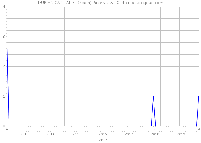 DURIAN CAPITAL SL (Spain) Page visits 2024 