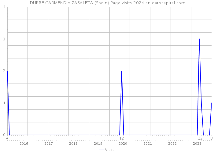 IDURRE GARMENDIA ZABALETA (Spain) Page visits 2024 