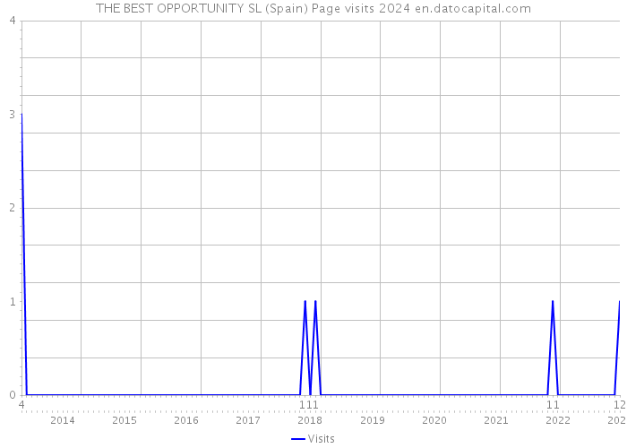 THE BEST OPPORTUNITY SL (Spain) Page visits 2024 