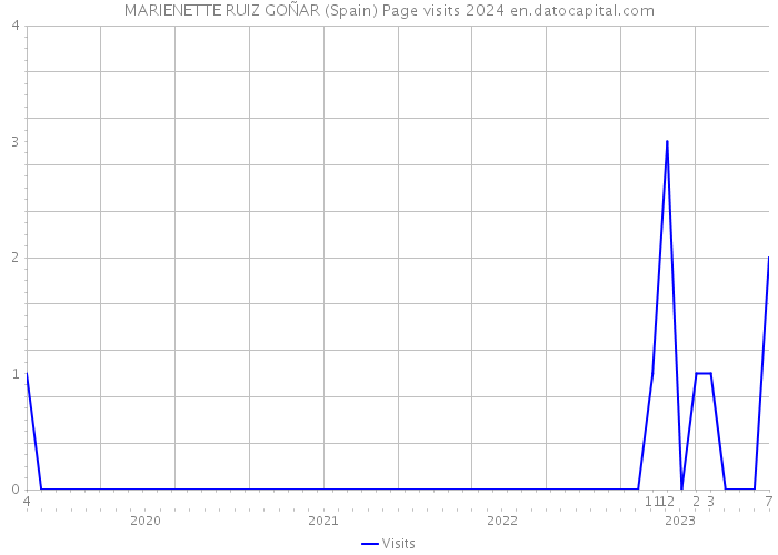 MARIENETTE RUIZ GOÑAR (Spain) Page visits 2024 