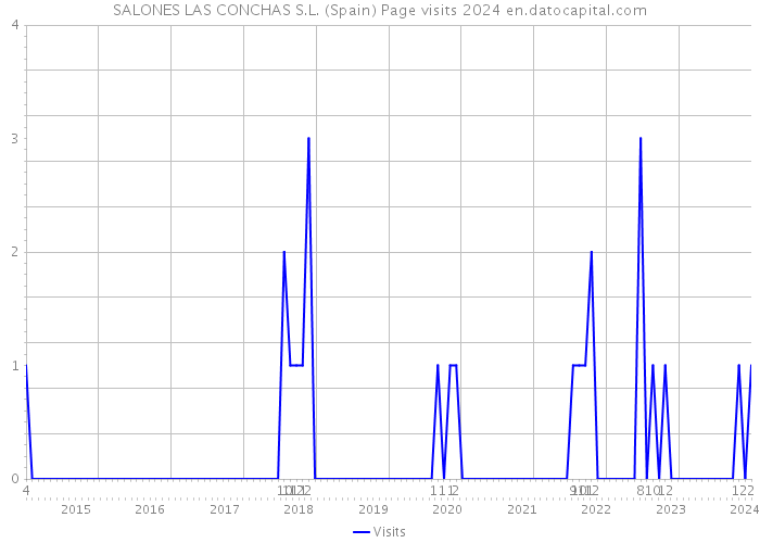 SALONES LAS CONCHAS S.L. (Spain) Page visits 2024 
