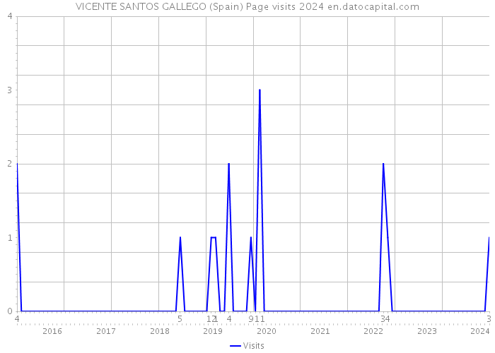 VICENTE SANTOS GALLEGO (Spain) Page visits 2024 