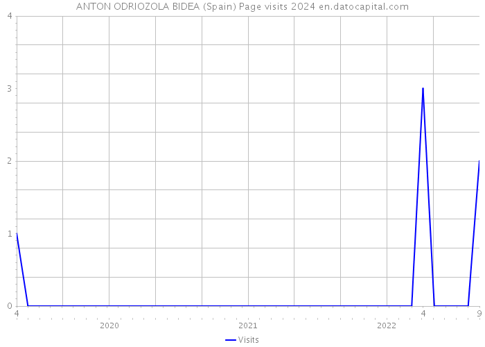 ANTON ODRIOZOLA BIDEA (Spain) Page visits 2024 