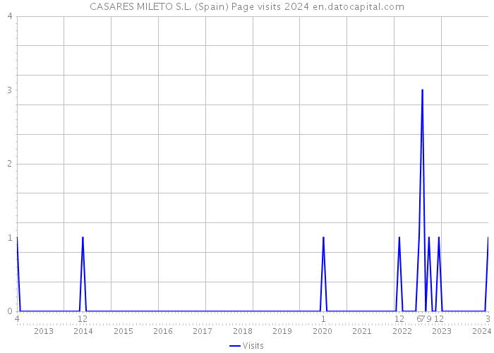 CASARES MILETO S.L. (Spain) Page visits 2024 