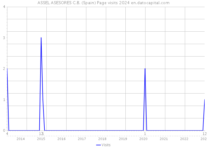 ASSEL ASESORES C.B. (Spain) Page visits 2024 