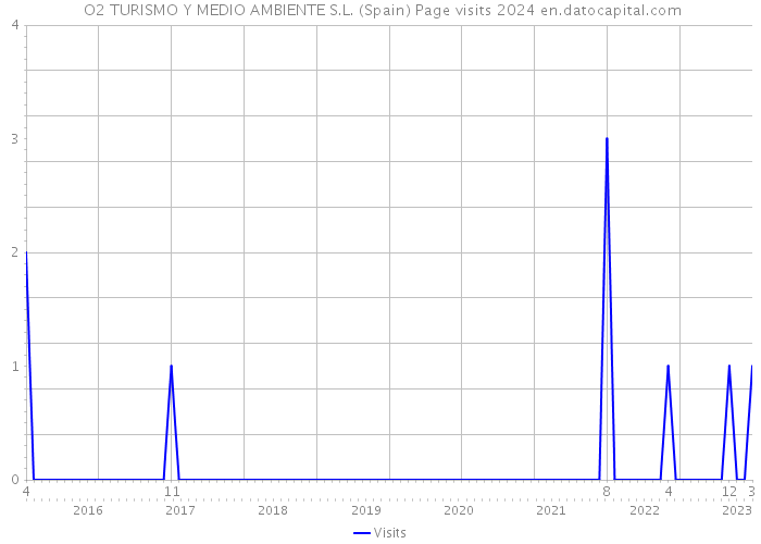  O2 TURISMO Y MEDIO AMBIENTE S.L. (Spain) Page visits 2024 
