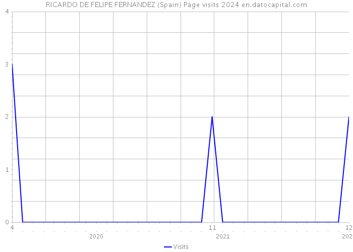 RICARDO DE FELIPE FERNANDEZ (Spain) Page visits 2024 