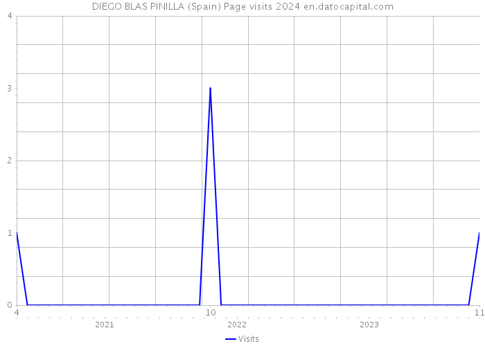 DIEGO BLAS PINILLA (Spain) Page visits 2024 