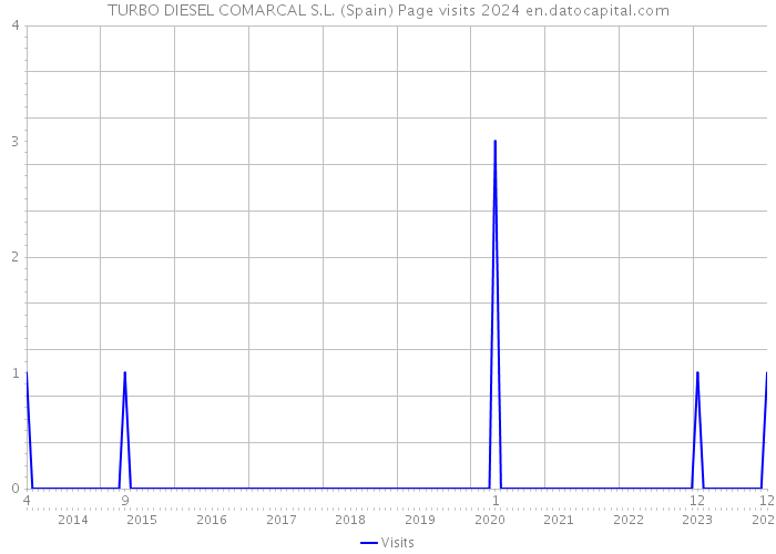 TURBO DIESEL COMARCAL S.L. (Spain) Page visits 2024 