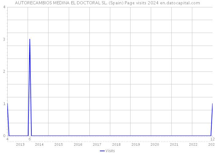 AUTORECAMBIOS MEDINA EL DOCTORAL SL. (Spain) Page visits 2024 