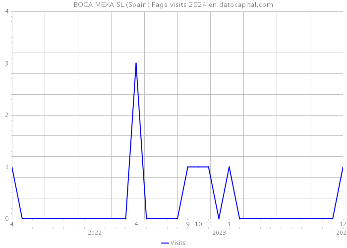 BOCA MEXA SL (Spain) Page visits 2024 