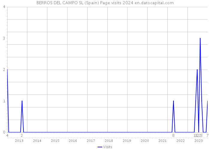 BERROS DEL CAMPO SL (Spain) Page visits 2024 