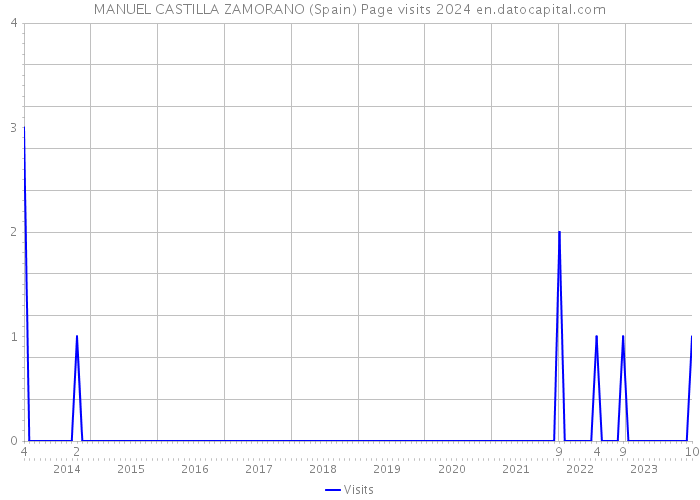 MANUEL CASTILLA ZAMORANO (Spain) Page visits 2024 