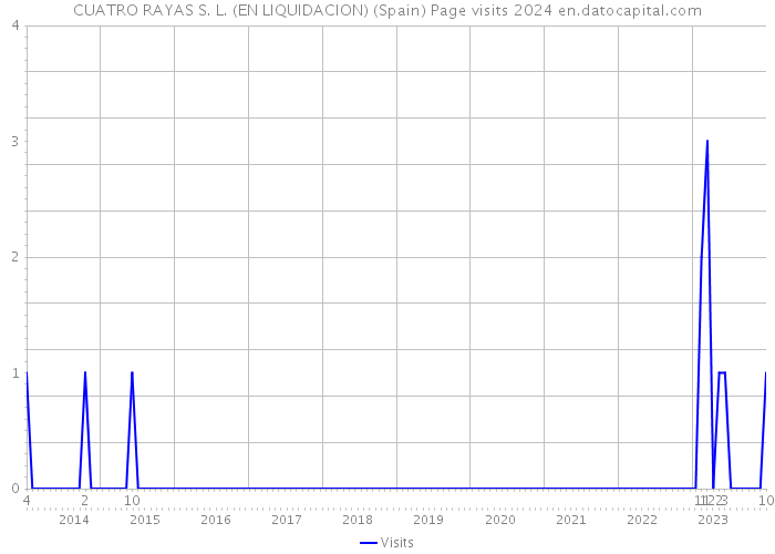 CUATRO RAYAS S. L. (EN LIQUIDACION) (Spain) Page visits 2024 