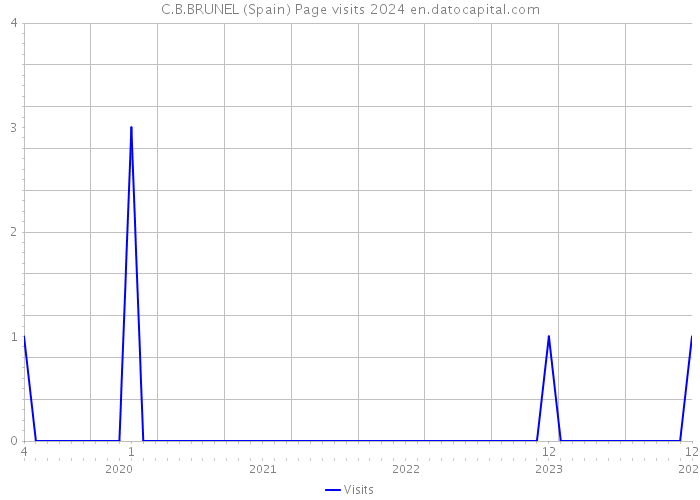 C.B.BRUNEL (Spain) Page visits 2024 