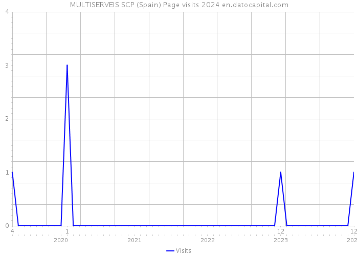 MULTISERVEIS SCP (Spain) Page visits 2024 