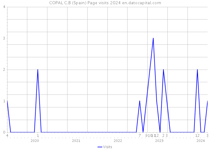 COPAL C.B (Spain) Page visits 2024 