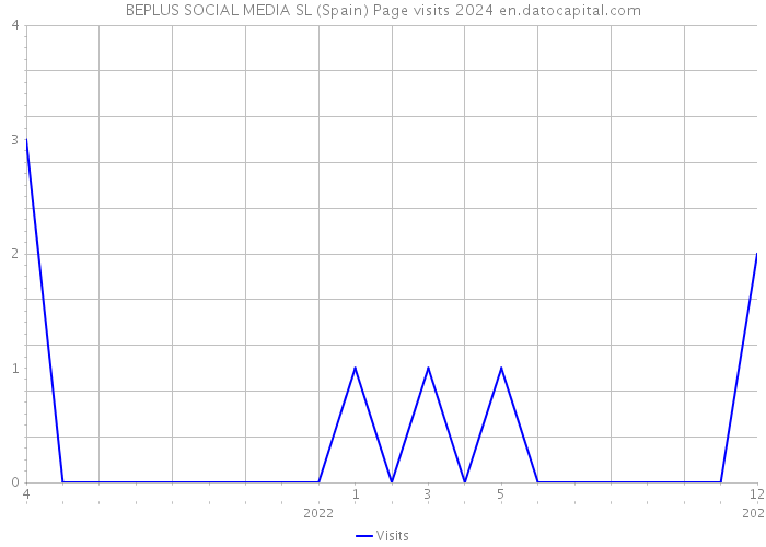 BEPLUS SOCIAL MEDIA SL (Spain) Page visits 2024 