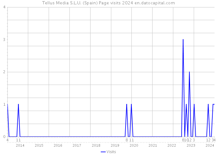 Tellus Media S.L.U. (Spain) Page visits 2024 