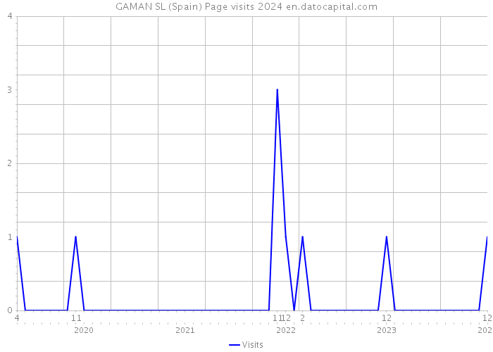 GAMAN SL (Spain) Page visits 2024 