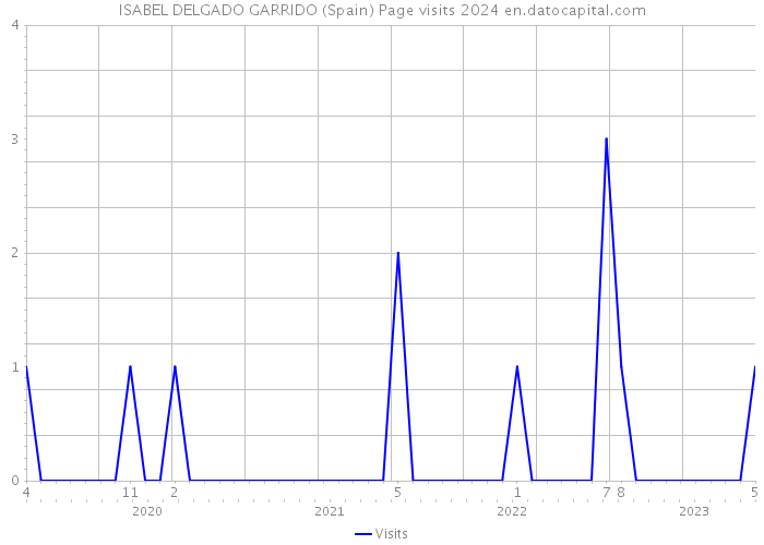 ISABEL DELGADO GARRIDO (Spain) Page visits 2024 