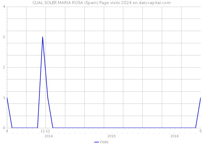GUAL SOLER MARIA ROSA (Spain) Page visits 2024 