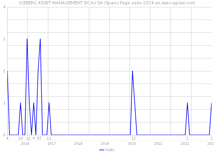 ICEBERG ASSET MANAGEMENT SICAV SA (Spain) Page visits 2024 