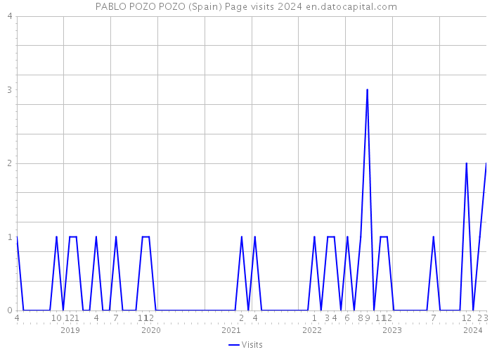 PABLO POZO POZO (Spain) Page visits 2024 