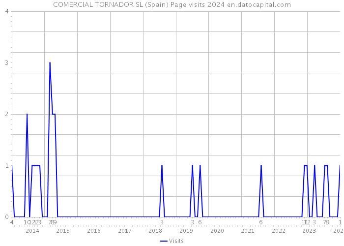 COMERCIAL TORNADOR SL (Spain) Page visits 2024 