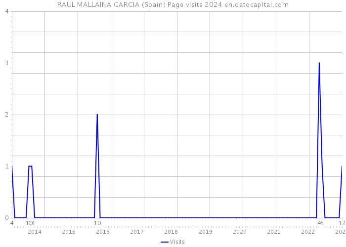 RAUL MALLAINA GARCIA (Spain) Page visits 2024 