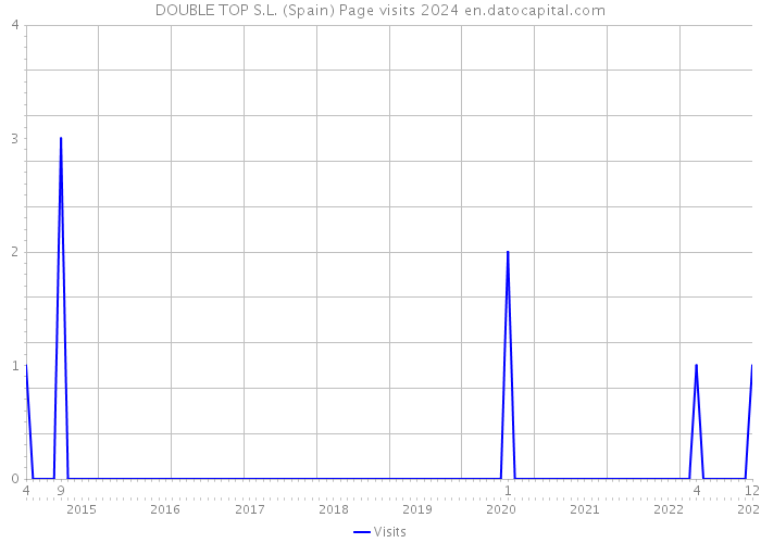 DOUBLE TOP S.L. (Spain) Page visits 2024 