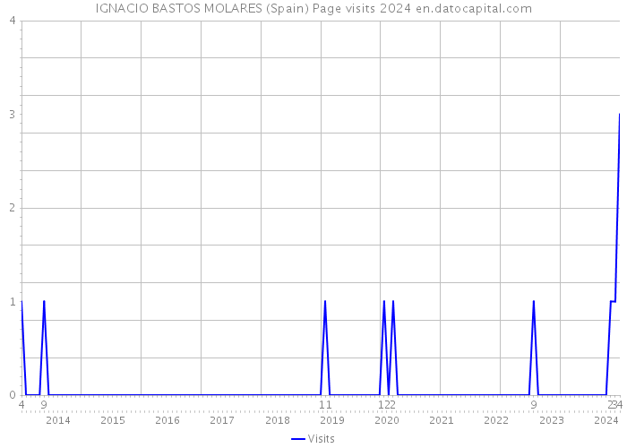 IGNACIO BASTOS MOLARES (Spain) Page visits 2024 