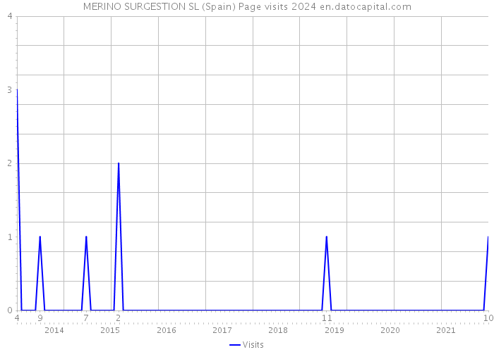 MERINO SURGESTION SL (Spain) Page visits 2024 
