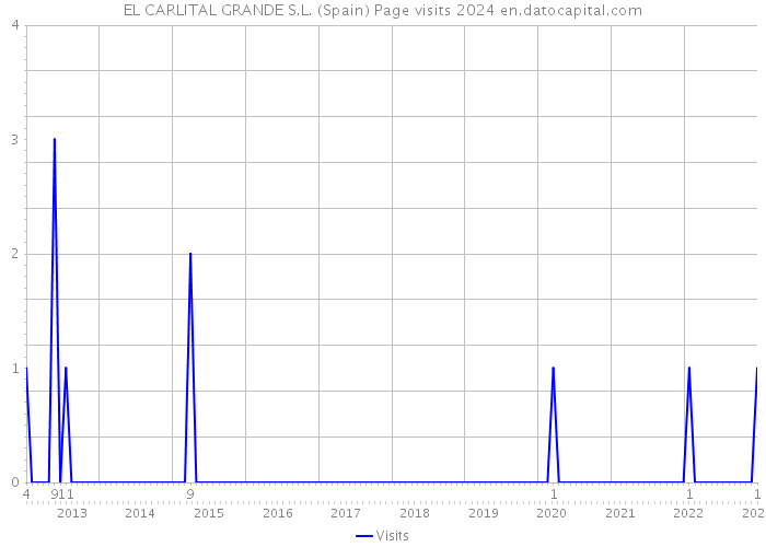 EL CARLITAL GRANDE S.L. (Spain) Page visits 2024 