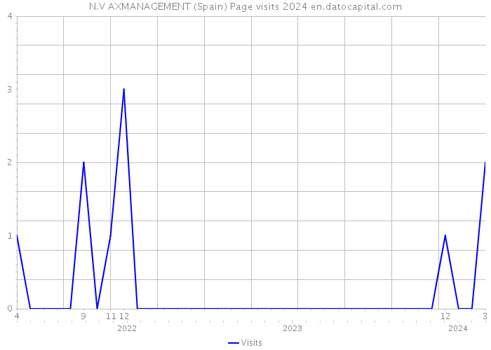 N.V AXMANAGEMENT (Spain) Page visits 2024 