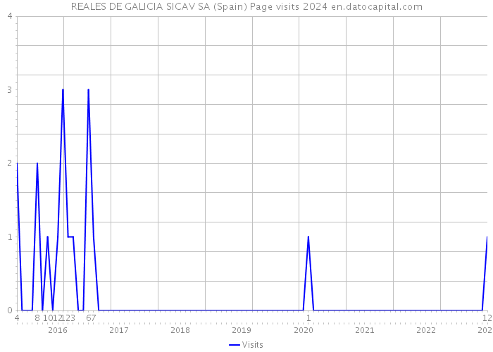 REALES DE GALICIA SICAV SA (Spain) Page visits 2024 