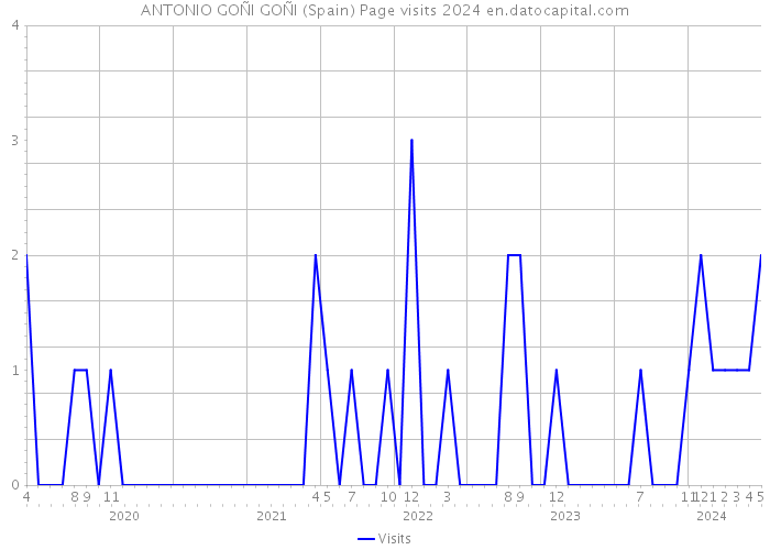 ANTONIO GOÑI GOÑI (Spain) Page visits 2024 
