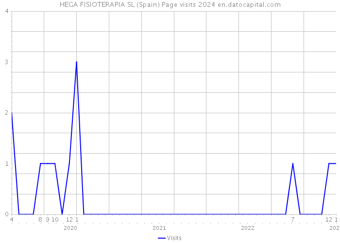 HEGA FISIOTERAPIA SL (Spain) Page visits 2024 