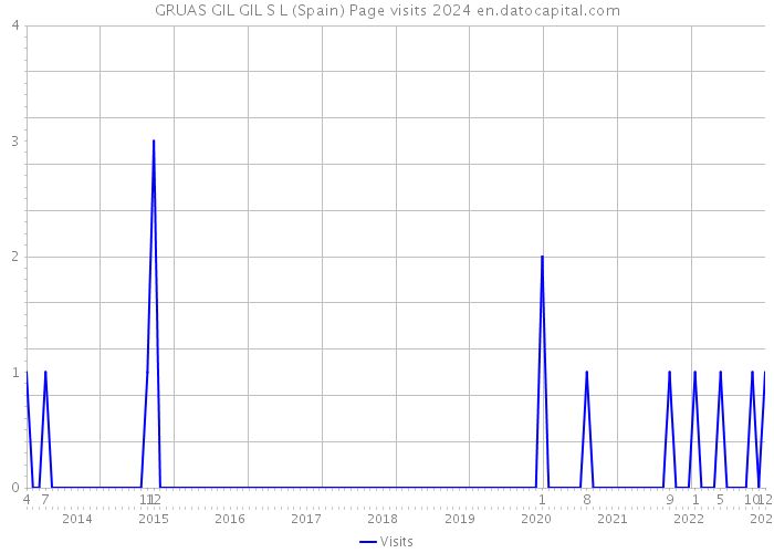 GRUAS GIL GIL S L (Spain) Page visits 2024 