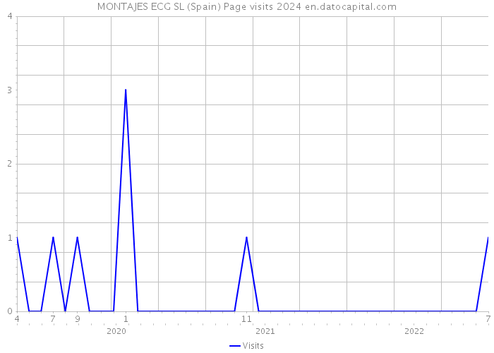 MONTAJES ECG SL (Spain) Page visits 2024 